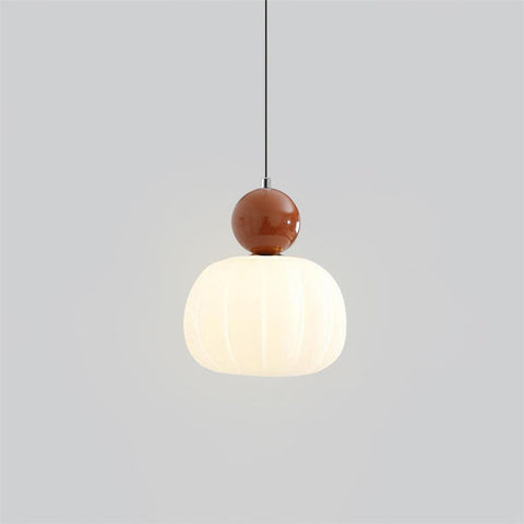 Yedra Pendant Lamp | Elegant Pumpkin-Shaped Design for Bedrooms & Dining Rooms