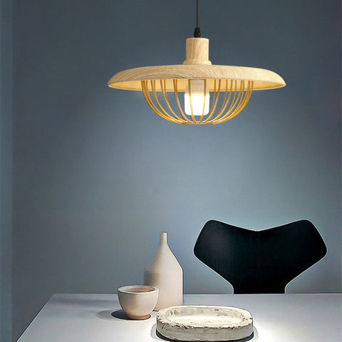 Imitation Wood Grain Pendant Lamps