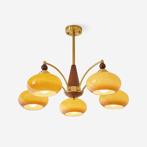 Retro Melodica Chandelier | Victorian-Inspired Elegance with Warm White Light | 3/5/8 Heads, E27 Socket