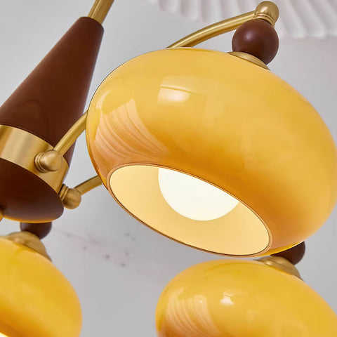 Retro Melodica Chandelier | Victorian-Inspired Elegance with Warm White Light | 3/5/8 Heads, E27 Socket