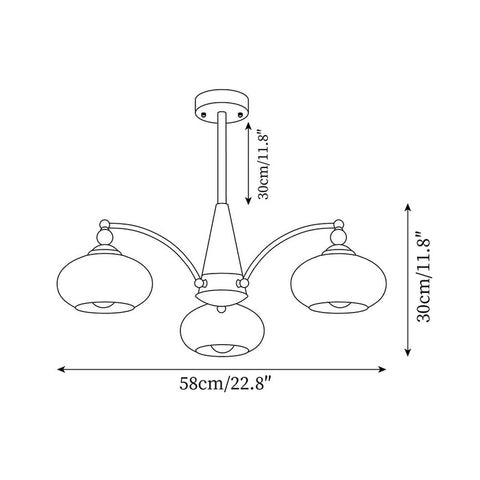 Retro Melodica Chandelier | Victorian-Inspired Elegance with Warm White Light | 3/5/8 Heads, E27 Socket