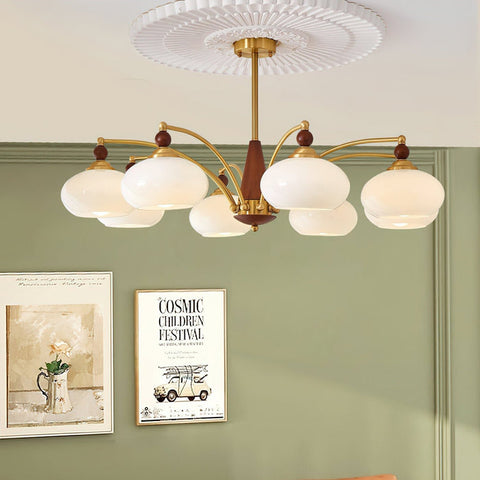 Retro Melodica Chandelier | Victorian-Inspired Elegance with Warm White Light | 3/5/8 Heads, E27 Socket