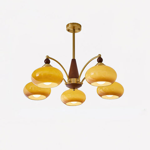 Retro Melodica Chandelier | Victorian-Inspired Elegance with Warm White Light | 3/5/8 Heads, E27 Socket