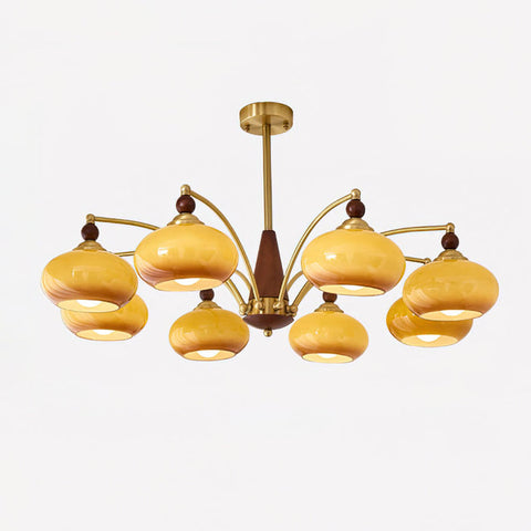 Retro Melodica Chandelier | Victorian-Inspired Elegance with Warm White Light | 3/5/8 Heads, E27 Socket