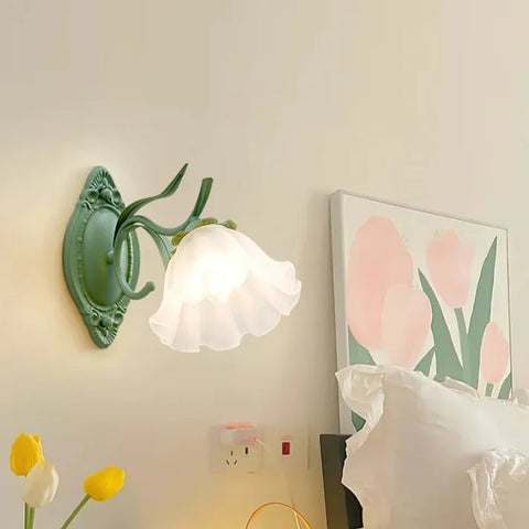 Lily Of The Valley Flower Wall Lamp