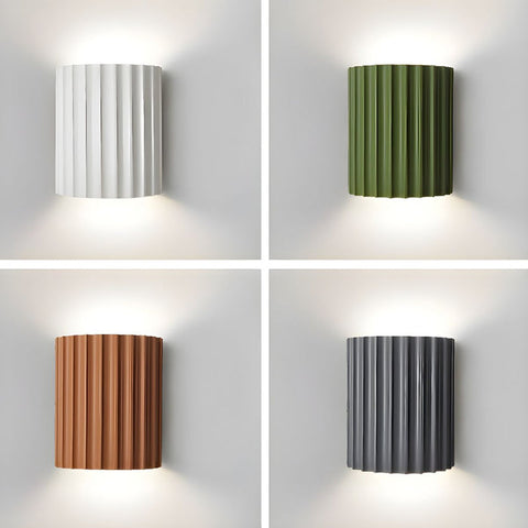Modern Semi-Circular Resin Wall Sconce For Living Room