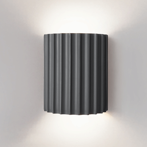 Modern Semi-Circular Resin Wall Sconce For Living Room