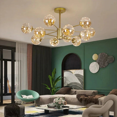 NobleLuminance | Glass Ball Chandelier