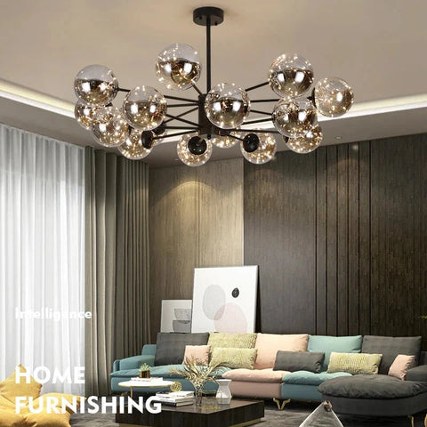 NobleLuminance | Glass Ball Chandelier