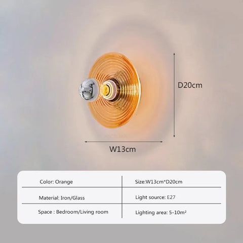 Vintage Glass Wall Sconce | LED