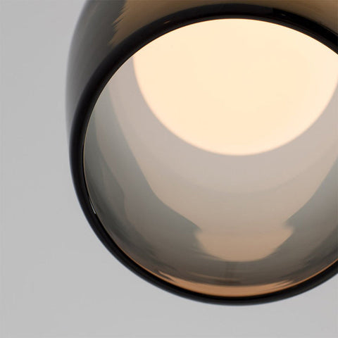 Modern Lustre Glass Ball Pendant Light | Clear or Smoked Finish for Elegant Spaces