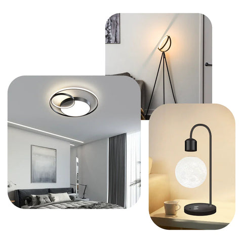 Wood Grain Round Ceiling Light | Nordic Design with Dark Wood Grain Finish | Warm White Glow, Fixed Acrylic Design