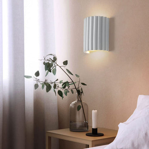 Modern Semi-Circular Resin Wall Sconce For Living Room